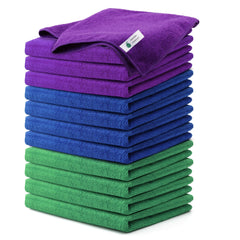 GREEN POMELO microfiber cloth purple for streak-free glass and countertops