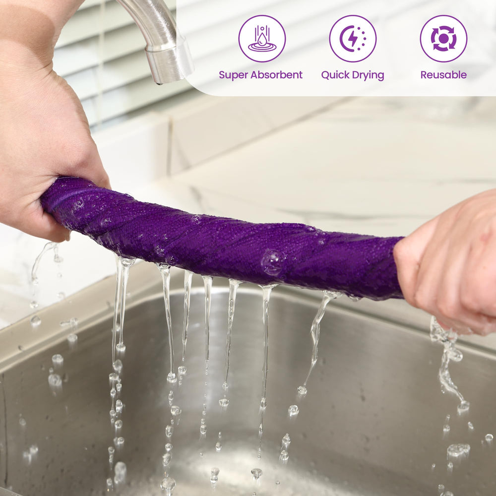GREEN POMELO lint-free, fade-resistant fabric cleans without leaving fibers
