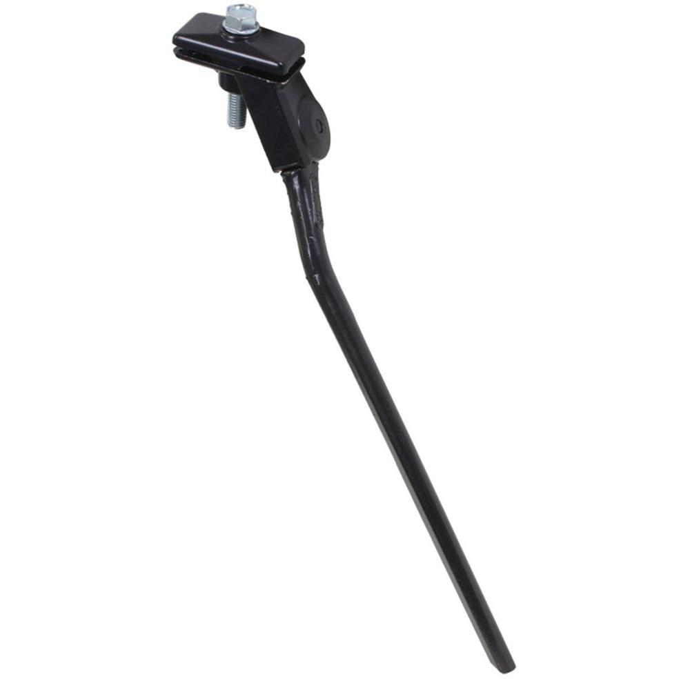Greenfield KS2B kickstand with black finish for bikes 22 inch and under