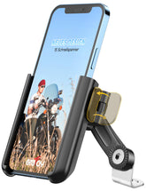 Grefay motorcycle phone mount with quick-release for fast, secure attachment.