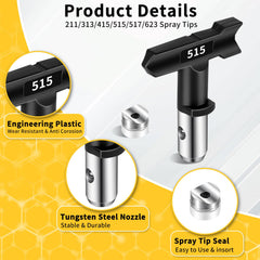 GregYoung spray tip assortment for precise paint distribution