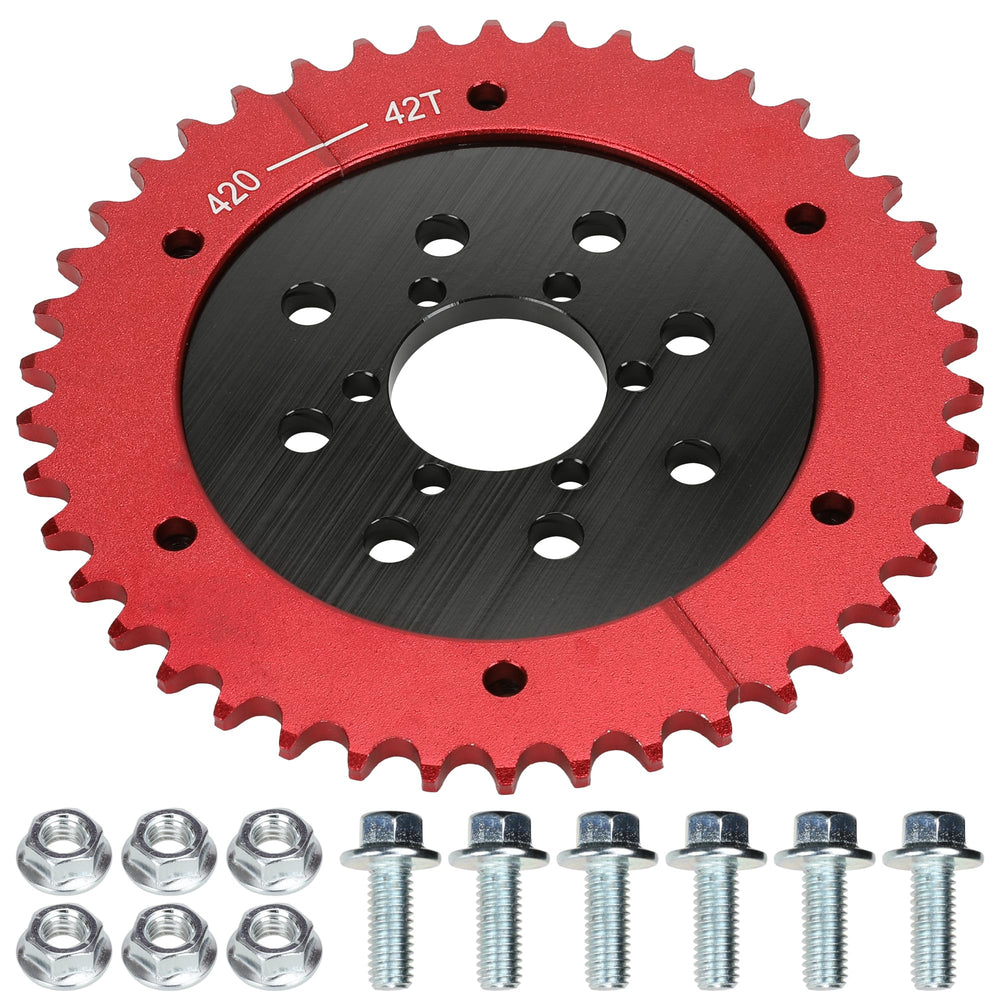 GREHUA 420 split sprocket 42T for smoother chain operation on mini bikes