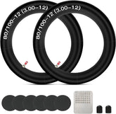 GREHUA 80/100-12 inner tube with straight valve for reliable trail rides