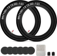 GREHUA 80/100-12 inner tube with straight valve for reliable trail rides