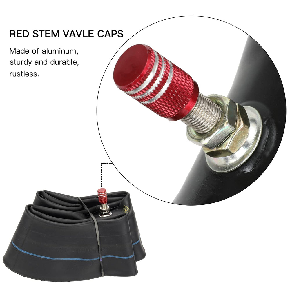 GREHUA black stem valve caps for secure inflation and a clean look