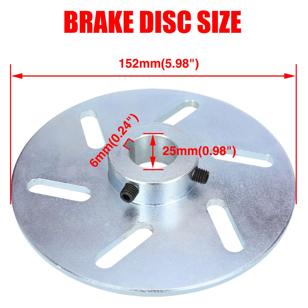 GREHUA 6-inch brake disc with mounting holes ready for installation.