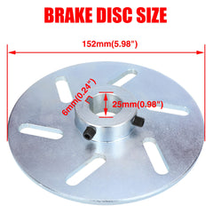 GREHUA 6-inch brake disc with mounting holes ready for installation.