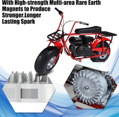 GREHUA packaging includes flywheel, spark plug, and key for upgrade