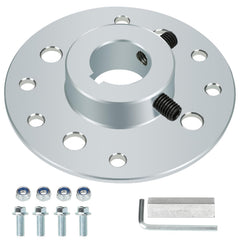 GREHUA rear steel sprocket drum brake hub with 1 inch bore for sturdy go-kart builds.