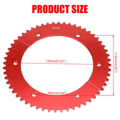 GREHUA split sprocket aluminum body emphasizes durability for long ride life.