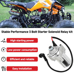 GREHUA starter motor with solenoid relay closeup for reliable starting power
