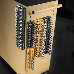 GRENPRO organizer with clear size markings speeds slot identification.