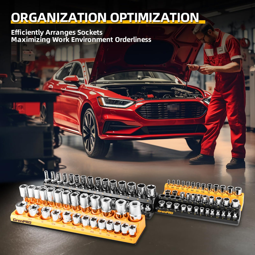 GRENPRO socket storage reduces clutter and improves workflow efficiency.