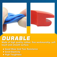 Red GREPSPUD glad hand seal close-up showing curved base fit