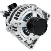 Grezuton 150A alternator front view with sturdy aluminum housing for Silverado
