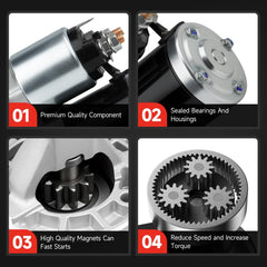 Grezuton starter in engine bay view highlights compact design