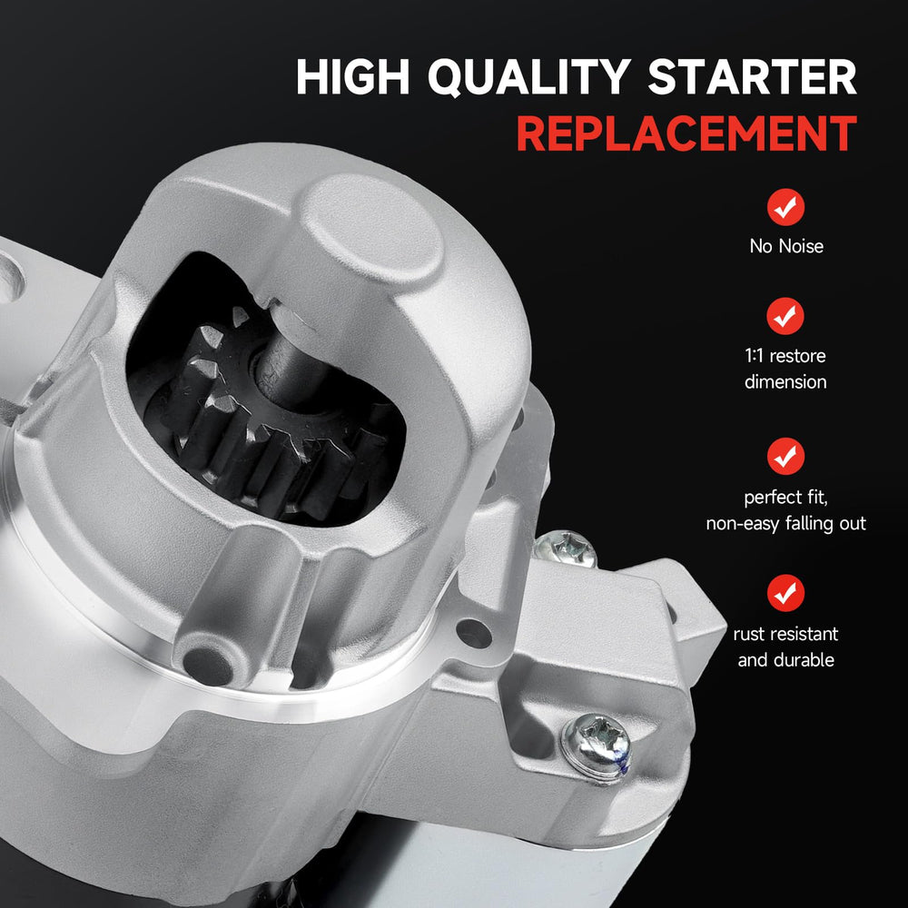 Grezuton starter in engine compartment shows proper mounting and wiring routing for reliable power.