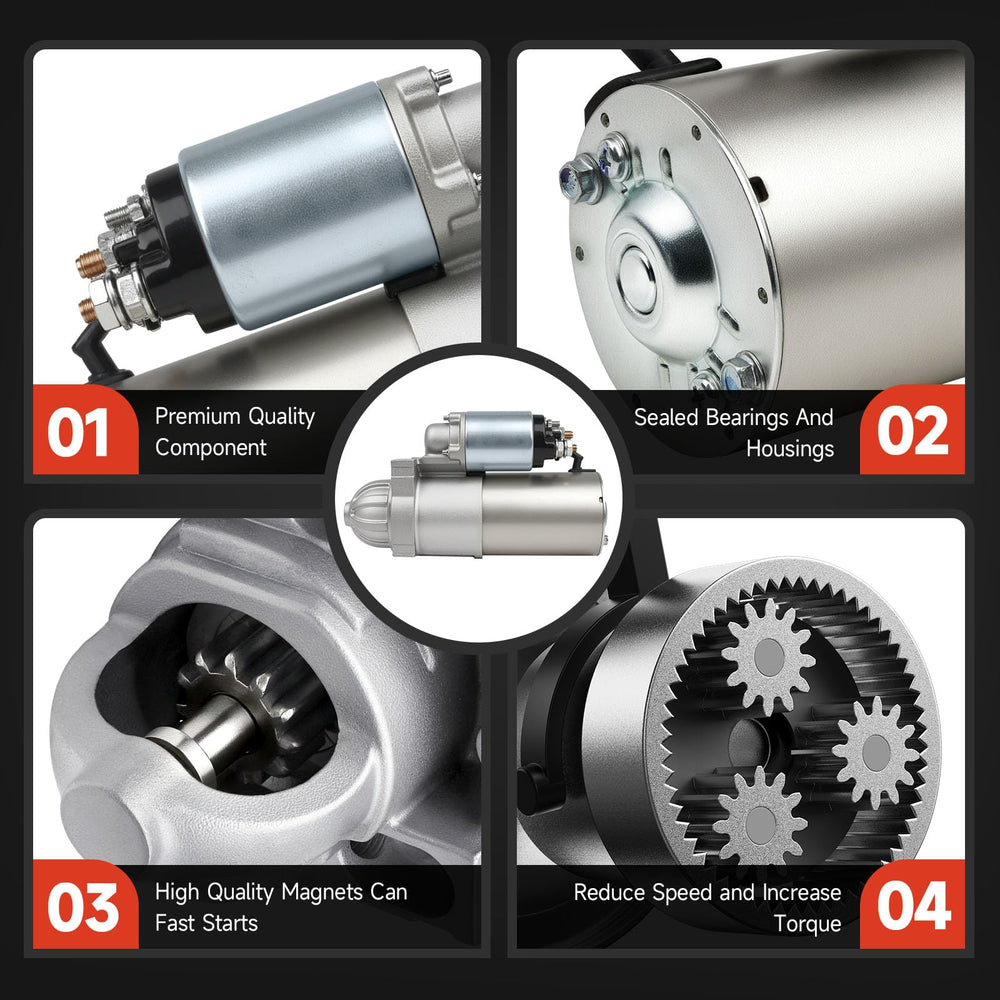 Grezuton starter installed fitment demonstrates straightforward replacement