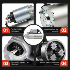 Grezuton starter installed fitment demonstrates straightforward replacement