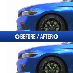 GRIDREADY Amber Delete headlight tint tools included, squeegee and microfiber for smoother install.