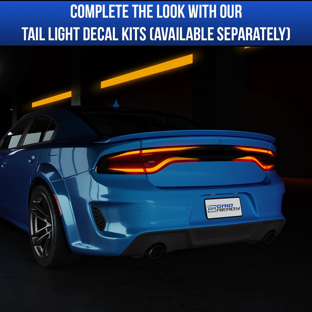 GRIDREADY precise-cut Dodge Charger taillight kit for quick upgrades.