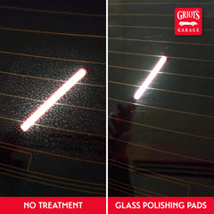 Griot's Garage 3-inch pad with fine glass polish for prep.