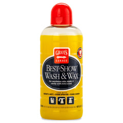 Griot's Garage Best of Show bottle pour demonstrates quick wash and wax application with protective gloss.