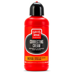 Griots Garage Boss Correcting Cream bottle pour reveals deeper color and smoothness.