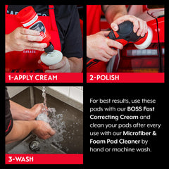 Griot's Garage BOSS pad low center of gravity improves control.