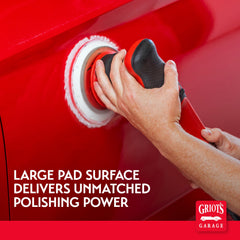Griot's Garage BOSS pad resists matting during extended polishing.