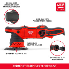 G9 with optional 5-inch backing plate for tighter spots and versatility