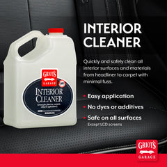 Griot's Garage interior cleaner spray on carpets and fabrics for a clean look