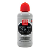 Griot's Garage Liquid Wax 3-In-1 bottle showcasing easy cleaning, polishing, and protection.