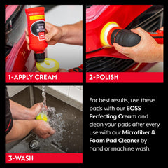 Griot's Garage low-profile five-eighth-inch pad yellow enhances energy transfer