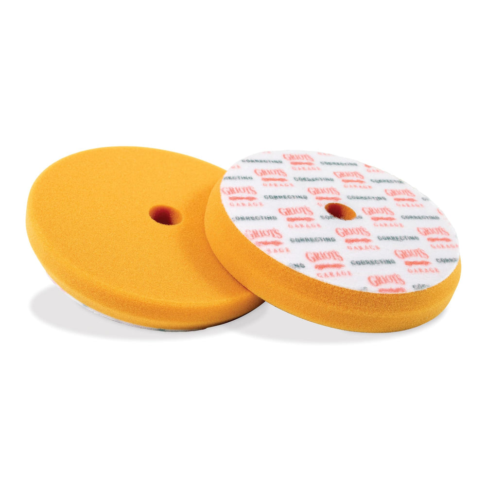 Griot's Garage orange foam correcting pad 6.5 inch set of two for light paint defects.