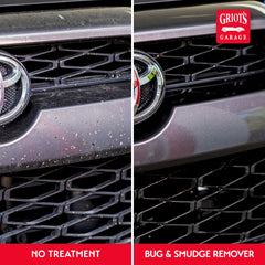 Griot's Garage Smudge Remover spray dwell for effective grime breakdown.