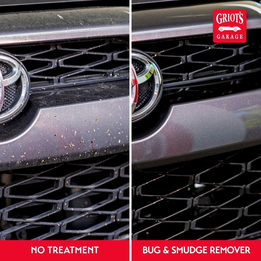 Griot's Garage Smudge Remover removing rubber marks after track days.