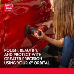 Griot's Garage vented backing plate improves feedback and speeds up correction.