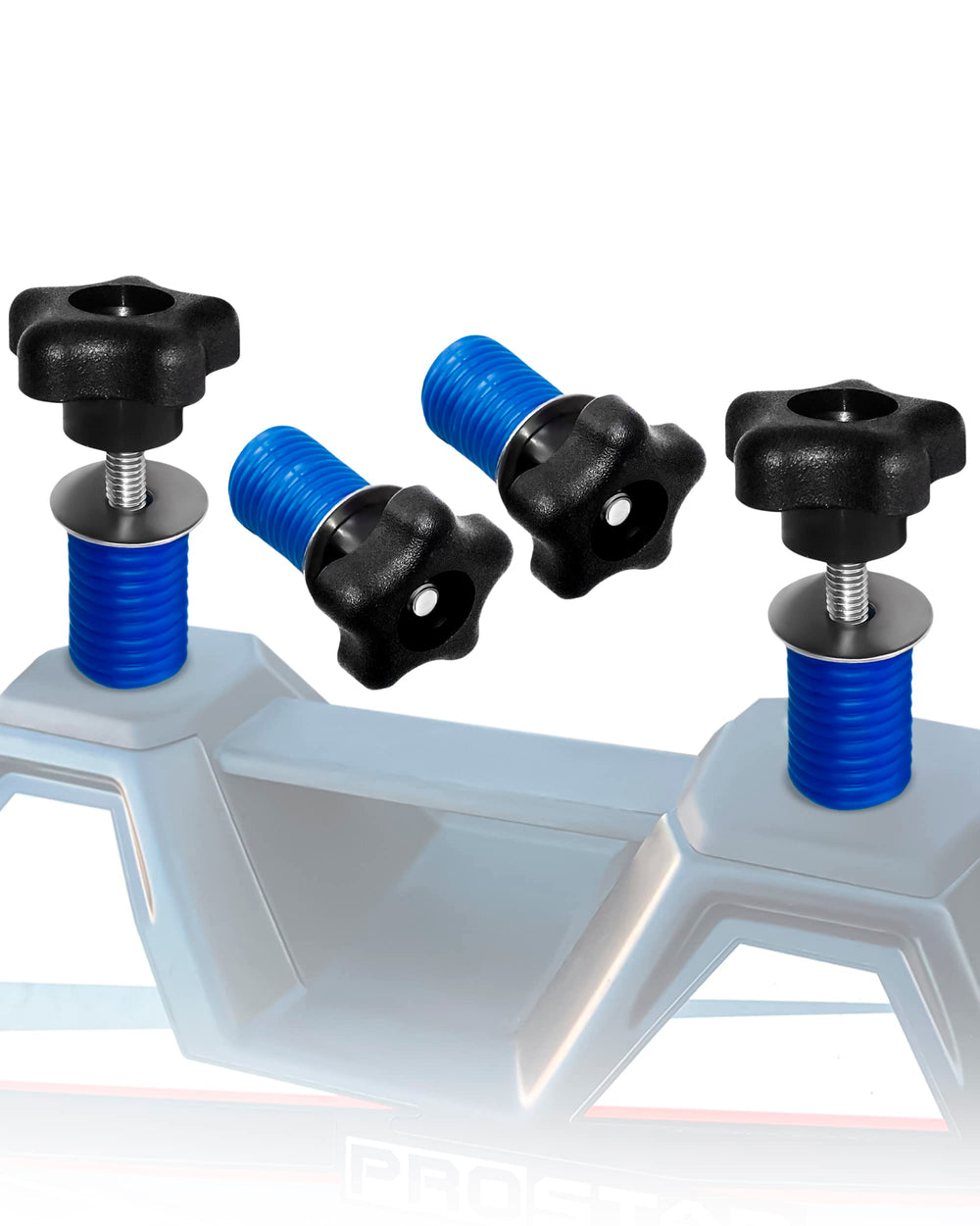 GripPRO anchors securing tools in the Polaris RZR bed for organized transport.