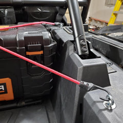 Quick, tool-free installation into 1-inch Polaris bed holes.