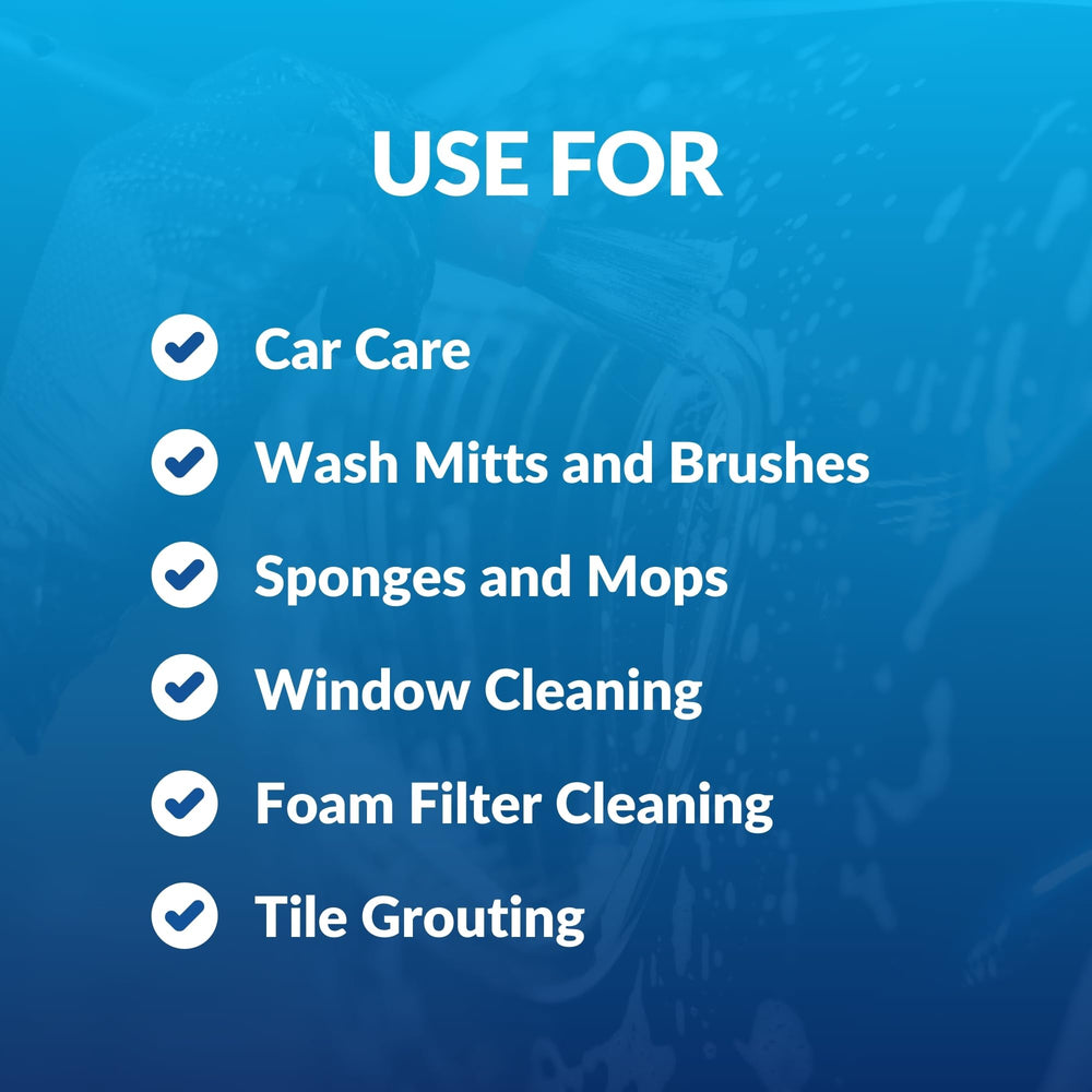 Grit Guard washboard removes contaminants from cleaning tools.
