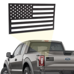 GRITKULTURE American Flag Perfect-Cut magnet on trucks provides bold visibility.