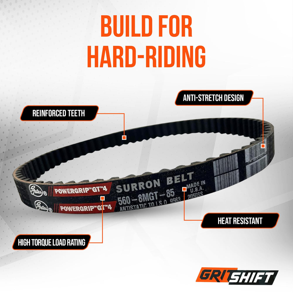GritShift Segway X260 GT4 belt highlighting smooth engagement on terrain