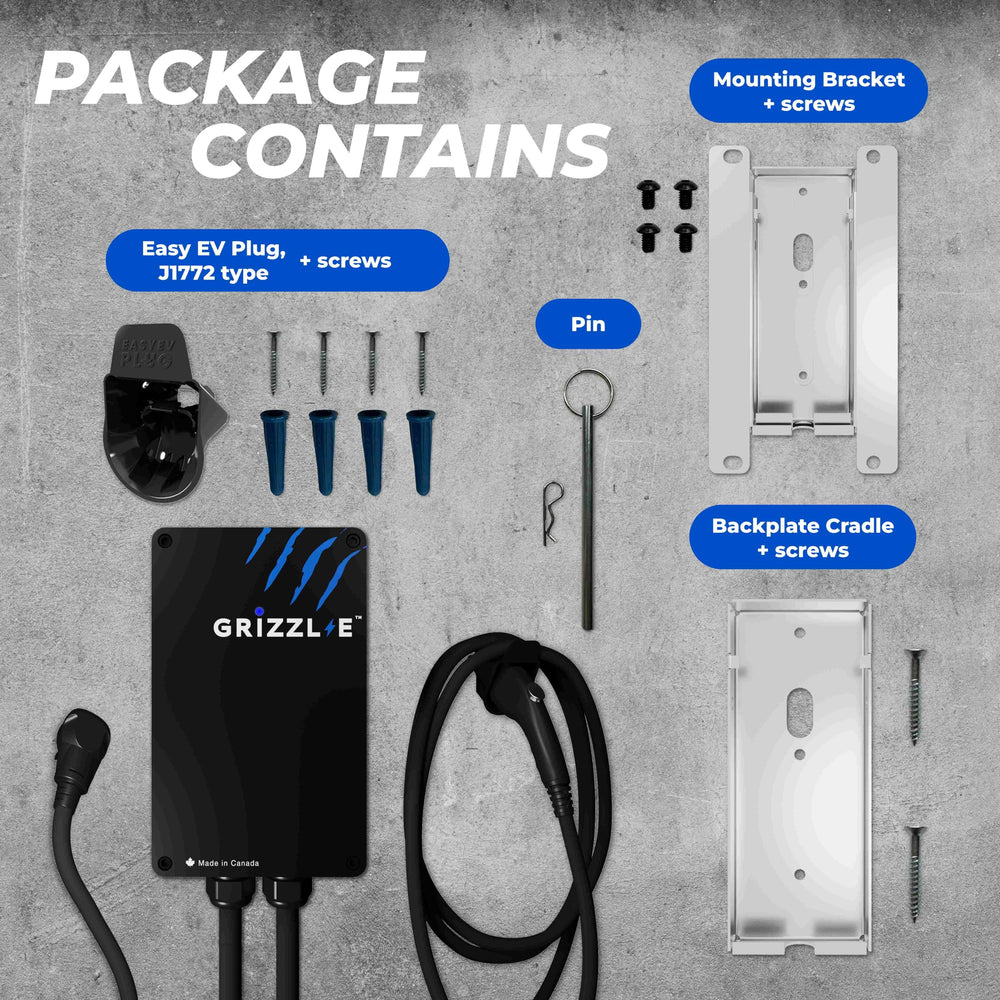 Grizzl-E Classic 24-foot cable reach supports parking distance.