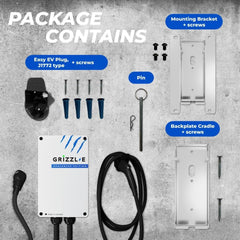 Grizzl-E Classic 40A output image suggests fast charging options on suitable outlets