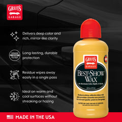 Griot's Garage Best of Show wax buffing reveals a rich, glassy finish.