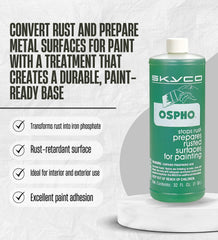 GROVE Ospho microfiber cloth cleans surface before or after treatment without leaving lint.