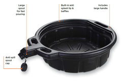 Groz 41960 HDPE construction highlights durable material resistant to chemicals and solvents.