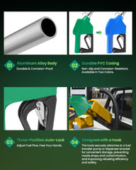 GRYVOZE durable aluminum nozzle resists wear and corrosion in rugged use.