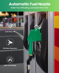 GRYVOZE nozzle with hook offers secure storage on dispensers.